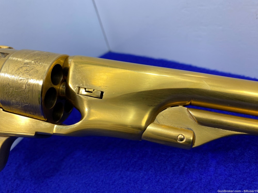 Colt 1860 Army .44 Gold 8" -HIGHLY COVETED GOLD PLATED FINISH- Collector-img-31