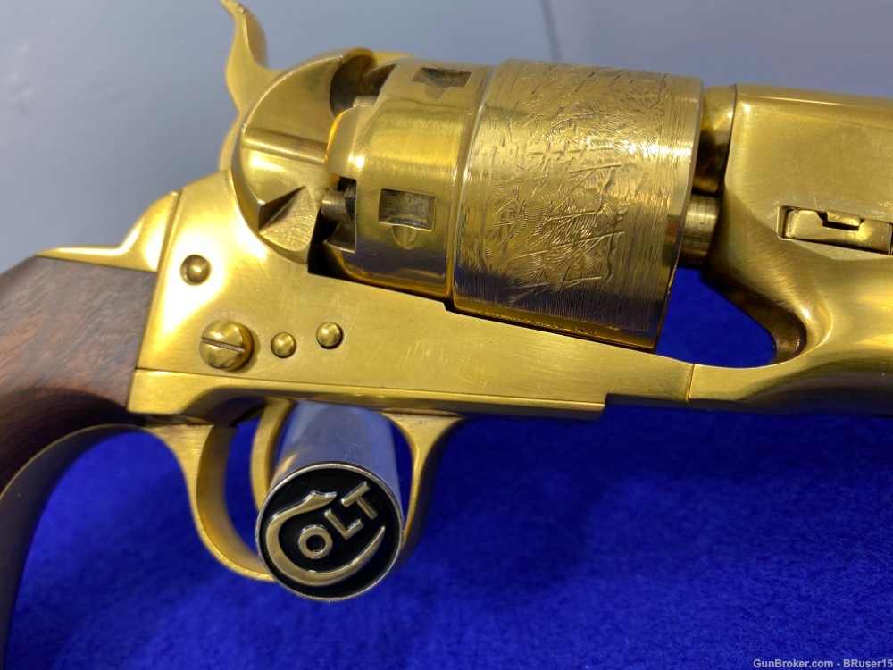 Colt 1860 Army .44 Gold 8" -HIGHLY COVETED GOLD PLATED FINISH- Collector-img-27