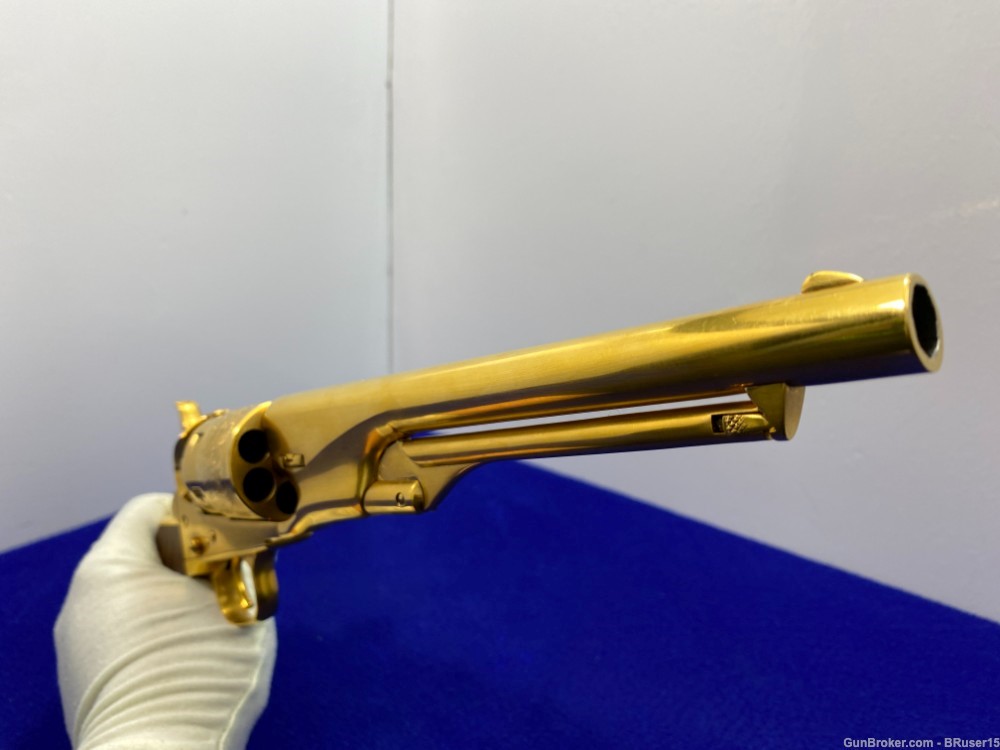 Colt 1860 Army .44 Gold 8" -HIGHLY COVETED GOLD PLATED FINISH- Collector-img-46