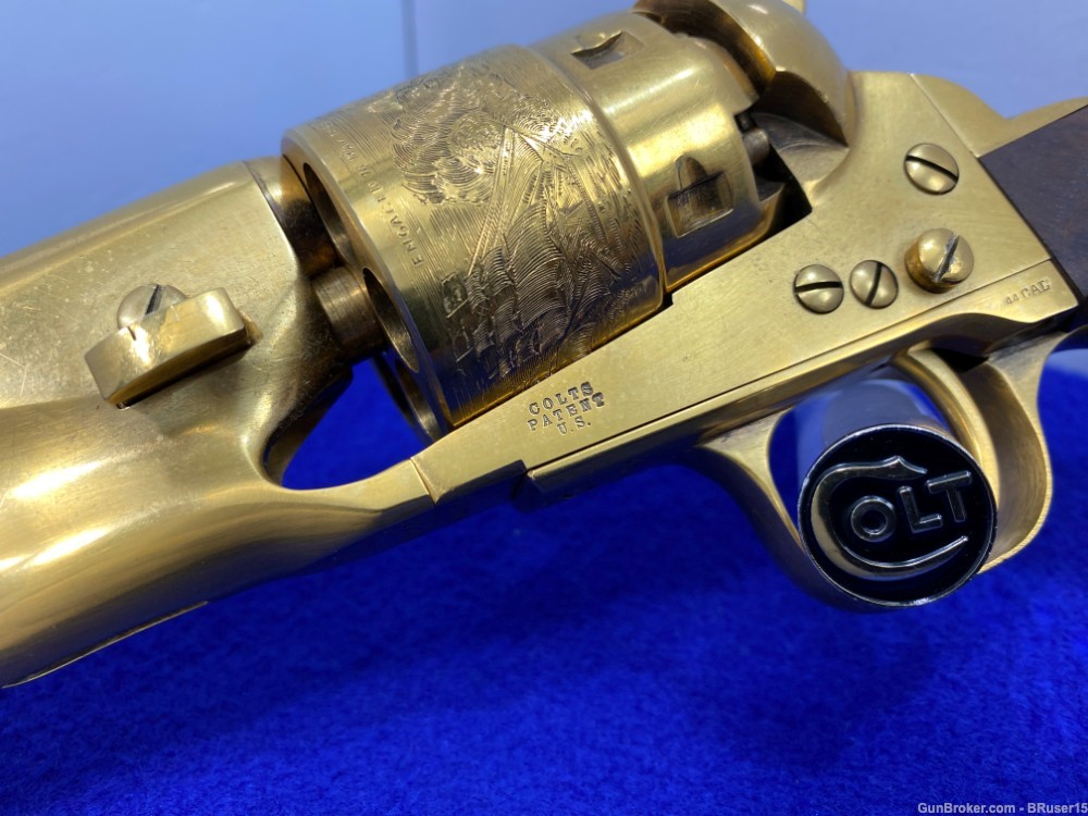 Colt 1860 Army .44 Gold 8" -HIGHLY COVETED GOLD PLATED FINISH- Collector-img-12