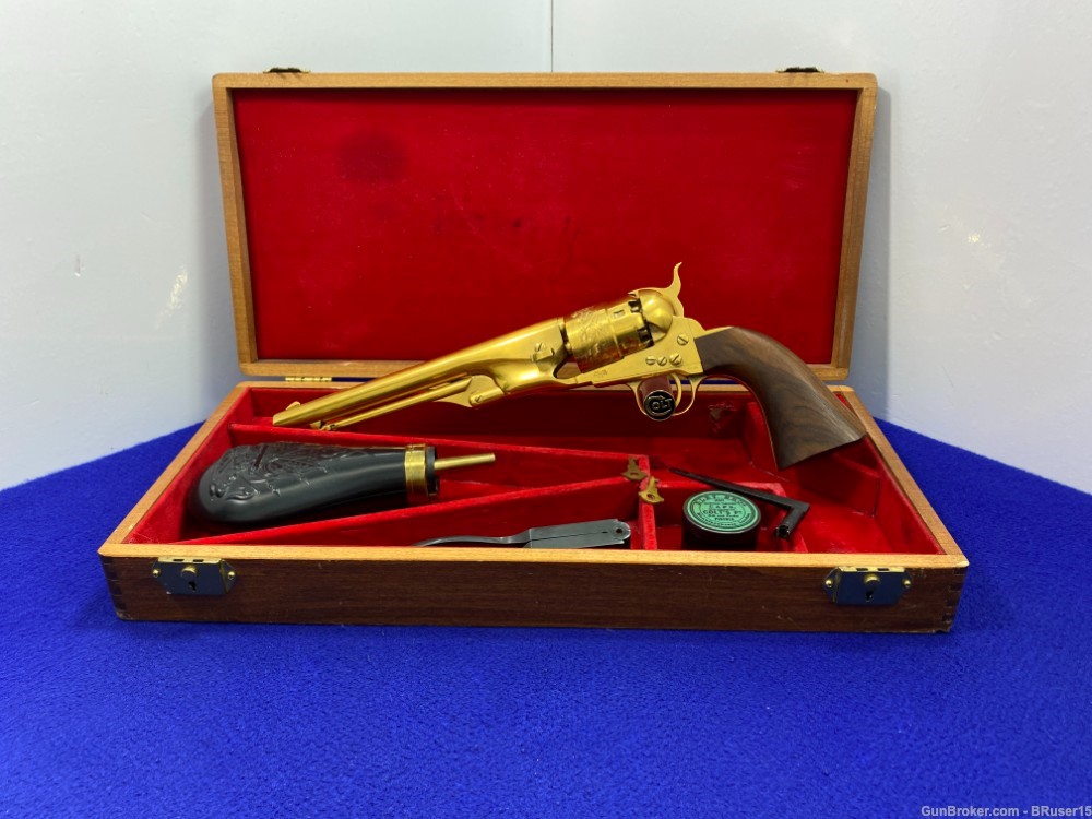 Colt 1860 Army .44 Gold 8" -HIGHLY COVETED GOLD PLATED FINISH- Collector-img-56