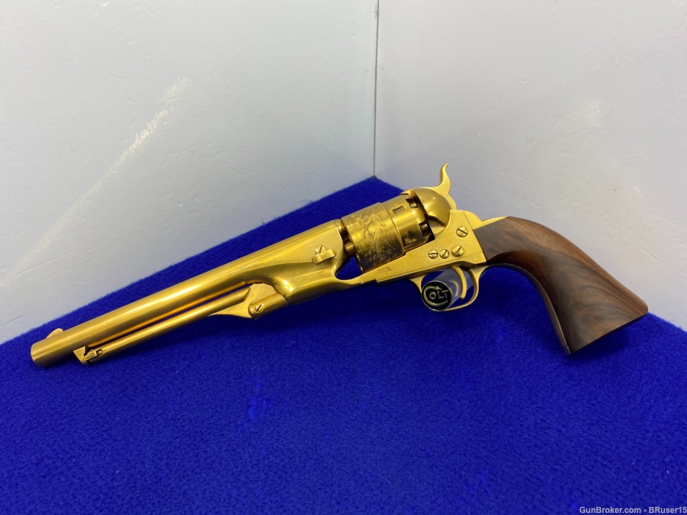 Colt 1860 Army .44 Gold 8" -HIGHLY COVETED GOLD PLATED FINISH- Collector-img-8