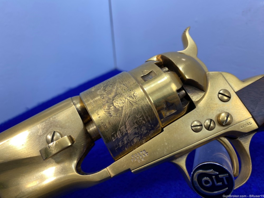 Colt 1860 Army .44 Gold 8" -HIGHLY COVETED GOLD PLATED FINISH- Collector-img-14