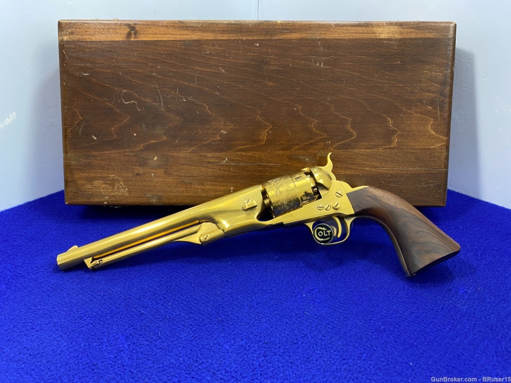 Colt 1860 Army .44 Gold 8" -HIGHLY COVETED GOLD PLATED FINISH- Collector-img-7