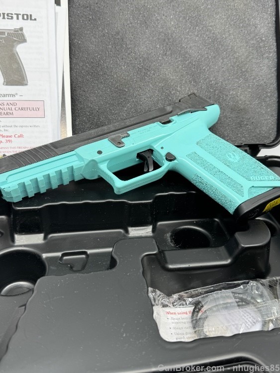 Ruger 5.7 5.7x28 Turquoise Blue Frame -img-3