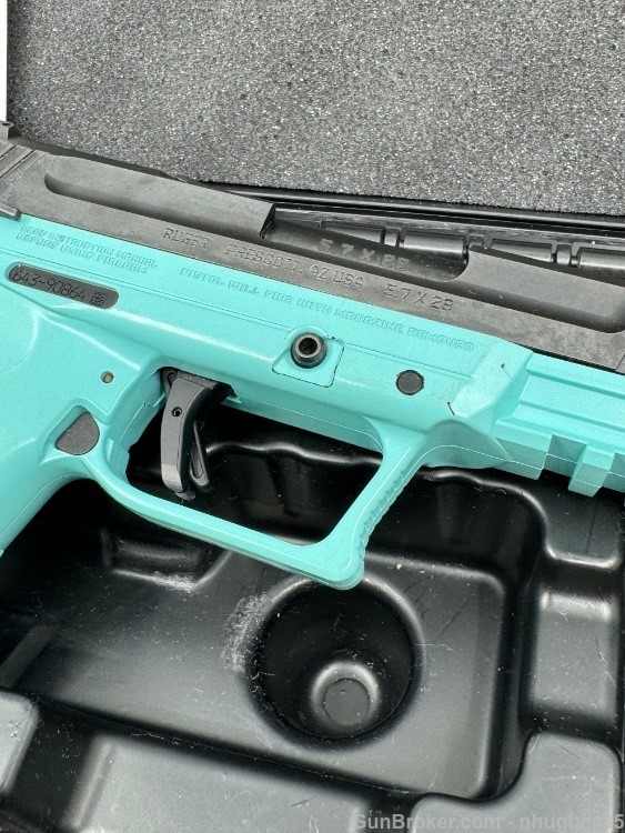 Ruger 5.7 5.7x28 Turquoise Blue Frame -img-10