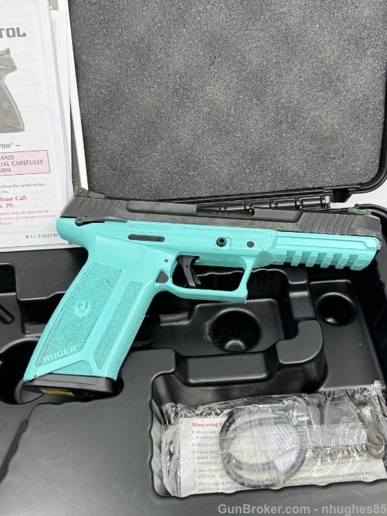 Ruger 5.7 5.7x28 Turquoise Blue Frame -img-8