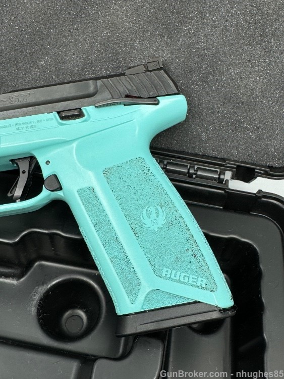 Ruger 5.7 5.7x28 Turquoise Blue Frame -img-1