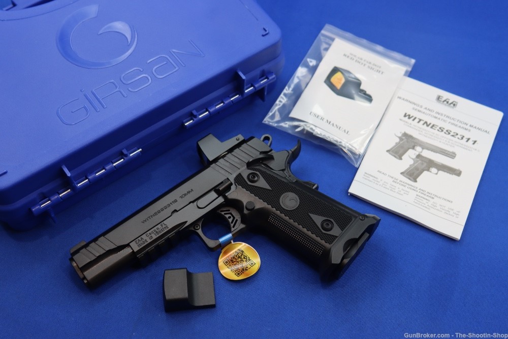 EAA Girsan Model Witness 2311 Pistol 10MM 15RD Double Stack 5" w/ RD OPTIC-img-0