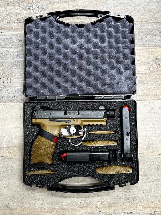 H&K VP9 Tactical 9mm, FDE, 4.7" Barrel, 3 mags, NIB No CC Fees, Take a Shot-img-4