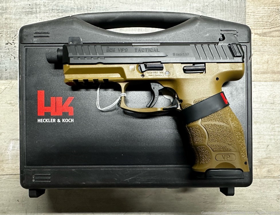 H&K VP9 Tactical 9mm, FDE, 4.7" Barrel, 3 mags, NIB No CC Fees, Take a Shot-img-1