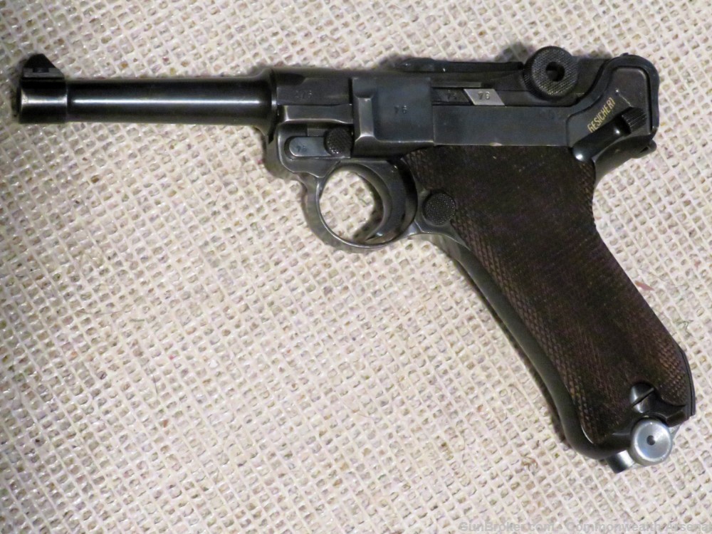 Excellent WW2 German Mauser  P.08 Mauser Luger 9mm Pistol byf 41-img-17
