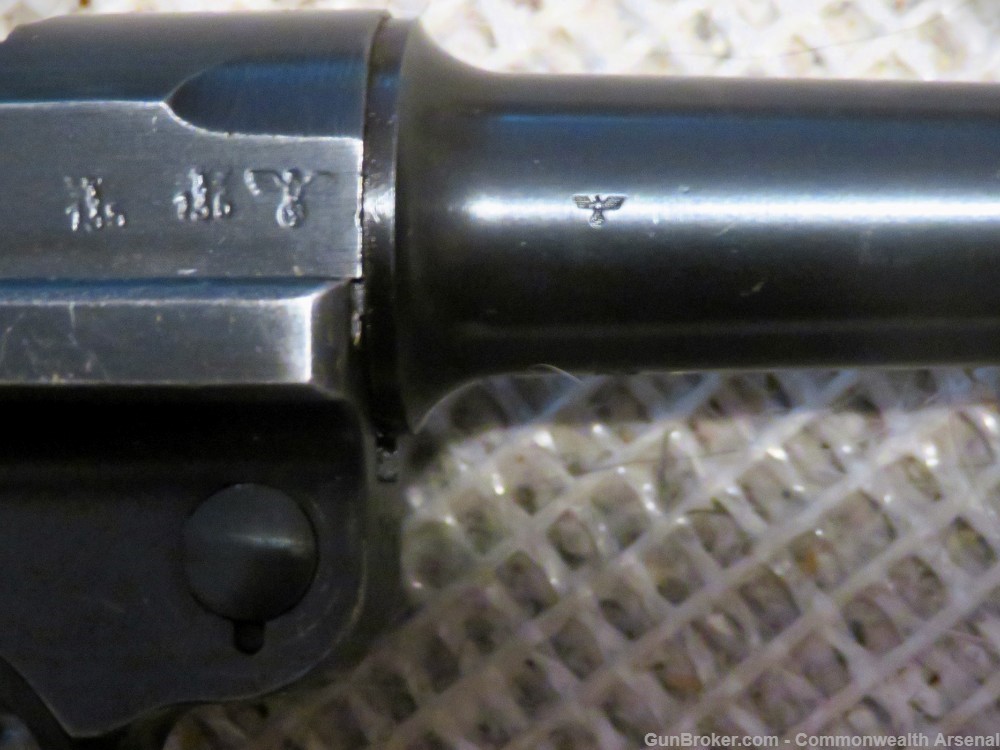 Excellent WW2 German Mauser  P.08 Mauser Luger 9mm Pistol byf 41-img-6
