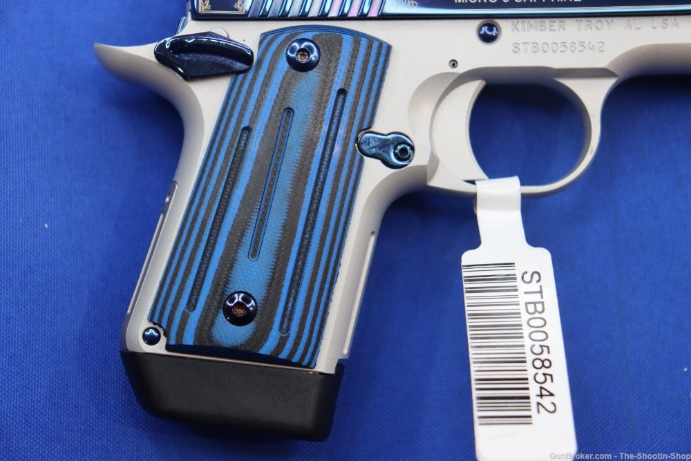 Kimber Model MICRO 9 Pistol SAPPHIRE BLUE 9MM Luger G10 SAO MICRO9 NS NEW-img-10