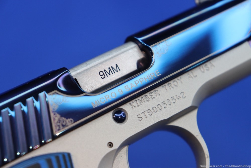 Kimber Model MICRO 9 Pistol SAPPHIRE BLUE 9MM Luger G10 SAO MICRO9 NS NEW-img-21