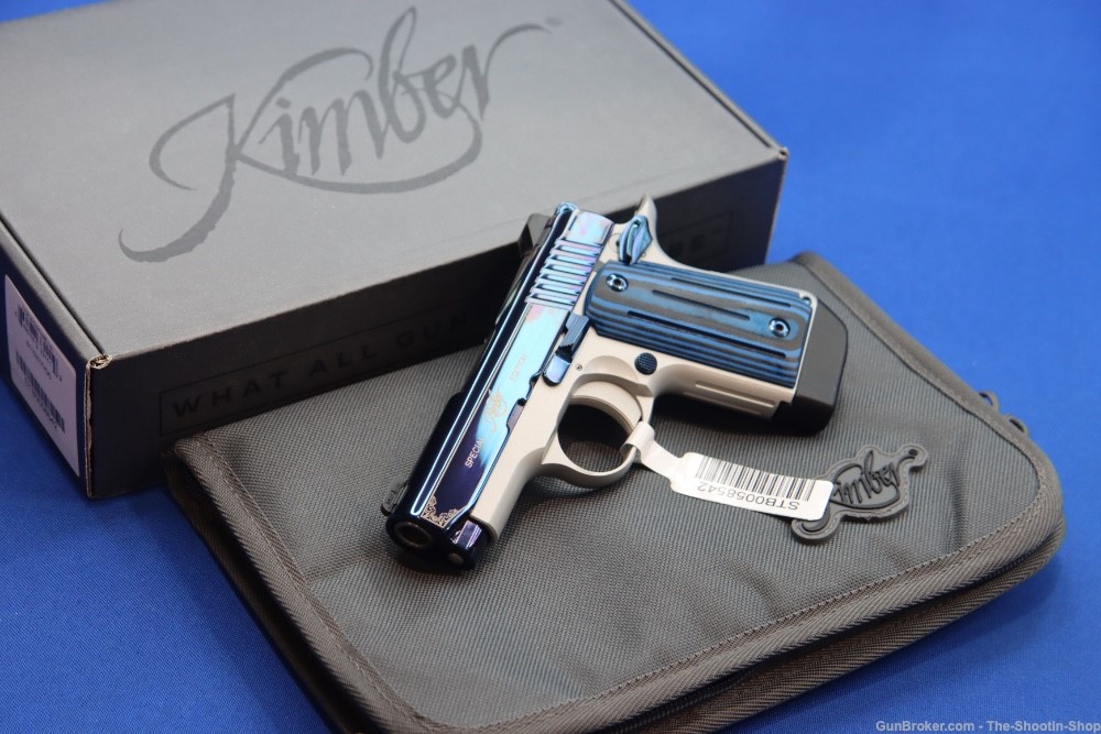 Kimber Model MICRO 9 Pistol SAPPHIRE BLUE 9MM Luger G10 SAO MICRO9 NS NEW-img-0