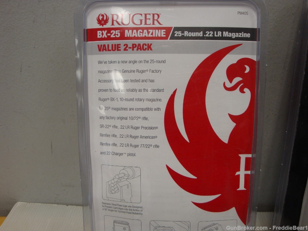  Ruger BX-25  25rd - .22LR  Magazines - New  8 total ( 4/ pkgs of 2 )-img-4