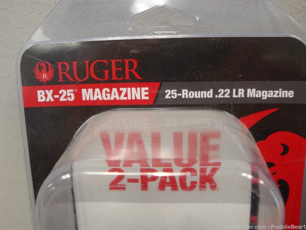  Ruger BX-25  25rd - .22LR  Magazines - New  8 total ( 4/ pkgs of 2 )-img-1