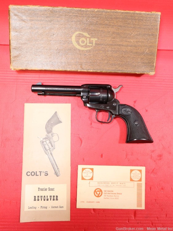 Colt Frontier Scout 4 3/4" Revolver 22LR w/Original Box *Collectors Grade* -img-1