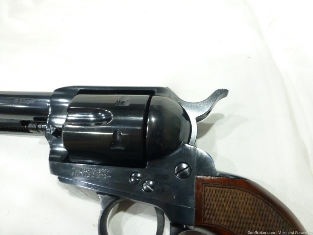 NIB Taylors 1873 TC9 9mm Revolver 4.75" Checkered Grip Blued 200107-img-6