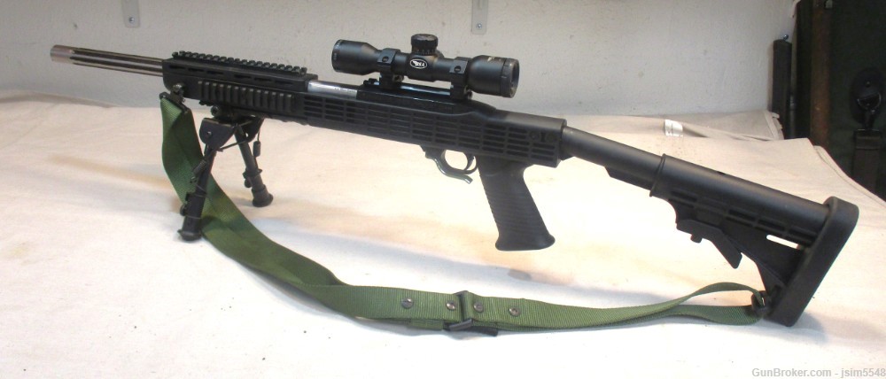 Ruger 10/22 18” AR Style Semi-Auto .22LR Carbine w/BSA Scope-img-1
