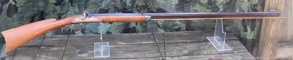 Unmarked .38 caliber halfstock percussion rifle in the PA or Ky Style!-img-0