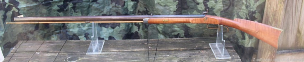 Unmarked .38 caliber halfstock percussion rifle in the PA or Ky Style!-img-5