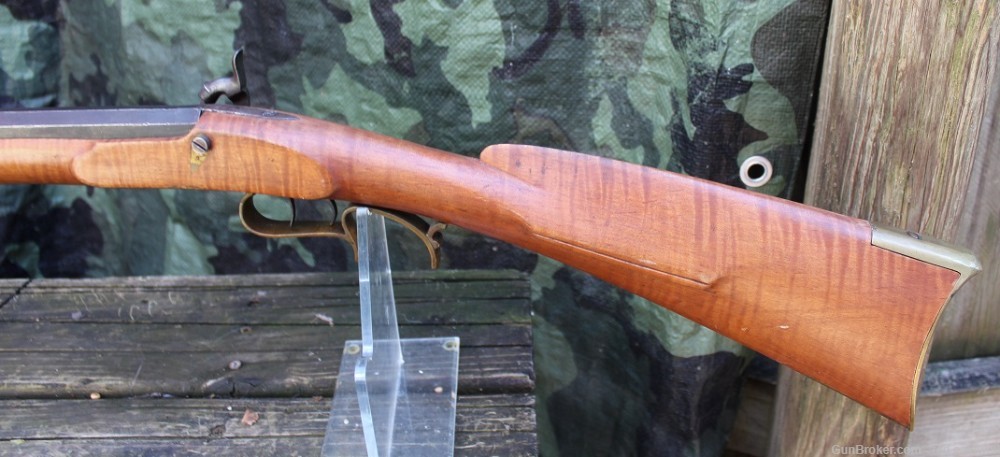 Unmarked .38 caliber halfstock percussion rifle in the PA or Ky Style!-img-6