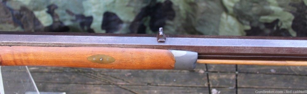 Unmarked .38 caliber halfstock percussion rifle in the PA or Ky Style!-img-3