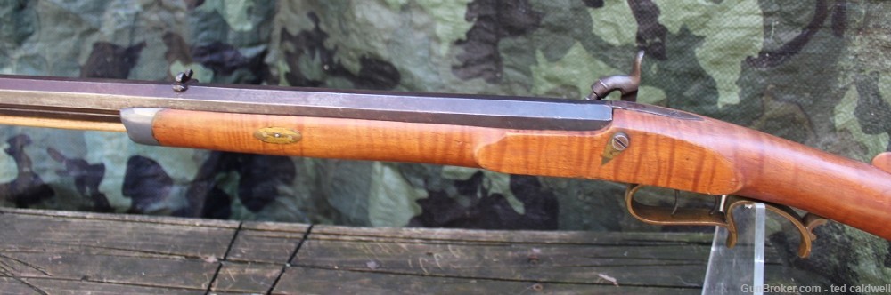 Unmarked .38 caliber halfstock percussion rifle in the PA or Ky Style!-img-7