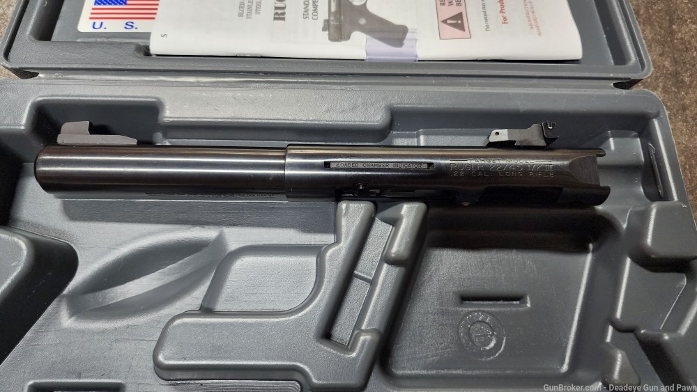 Ruger MK III 22/45 Upper Receiver 5" Bull Barrel With Sights-img-1