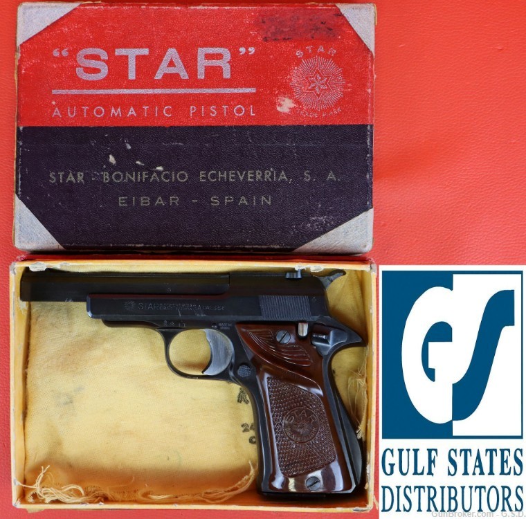 *Star “F” .22LR pistol 4 3/8” w/box – EXC COND-img-0