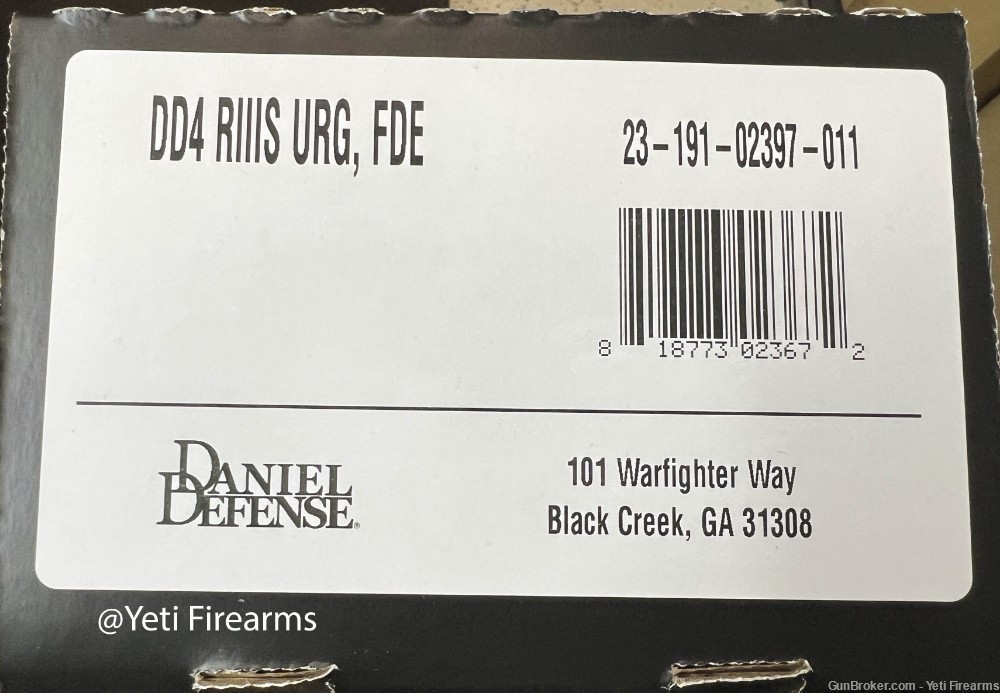 Daniel Defense DD4 RIIIs 11.5" 5.56mm AR-15 Complete Upper 5.56mm FDE DD4 -img-5