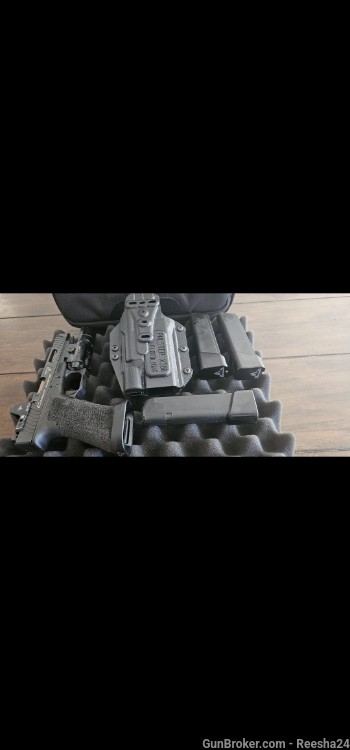 Taran combat Master Glock G34 JW with red dot, x300 light, and holster -img-4