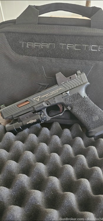Taran combat Master Glock G34 JW with red dot, x300 light, and holster -img-0