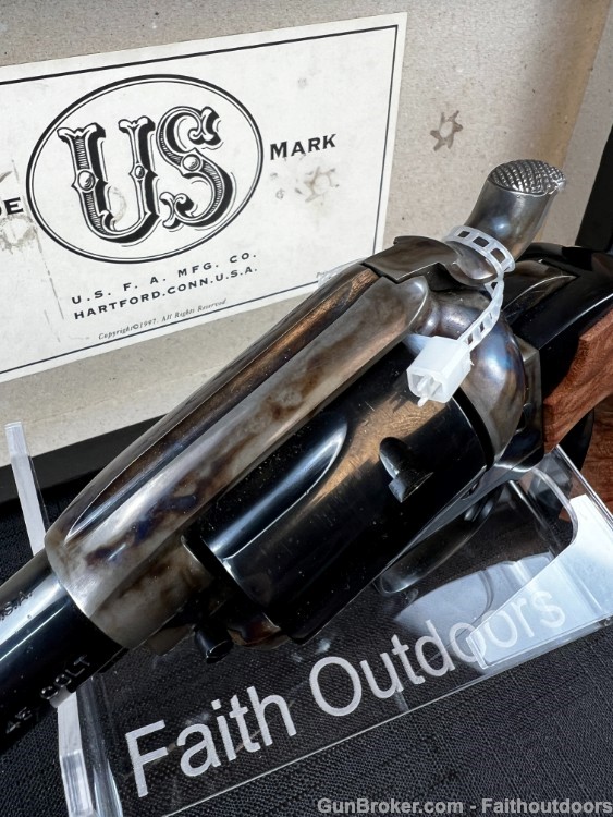 USFA Bisley 45LC 5.5" barrel 2nd 45acp cylinder, US made 2 Maple Burl grip-img-10