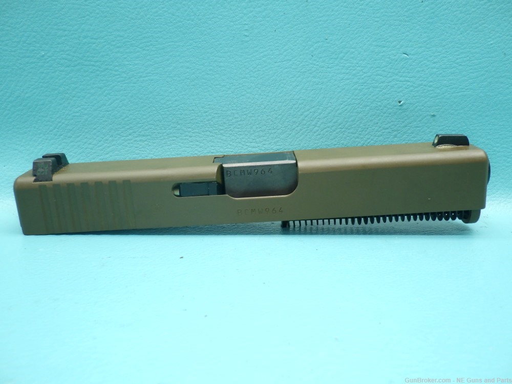 Glock 19 Gen 3 9mm 4" FDE OEM Complete Slide Assembly w/ Night Sights-img-0