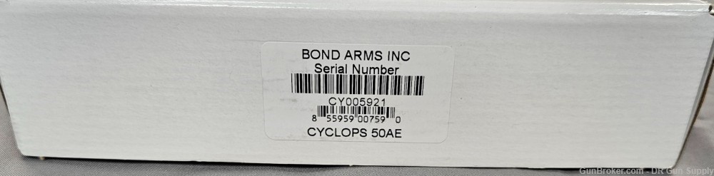 Bond Arms Cyclops Thumper 50 AE 4.25" 1RD BACY-50 AE Derringer NO CC FEE!-img-3