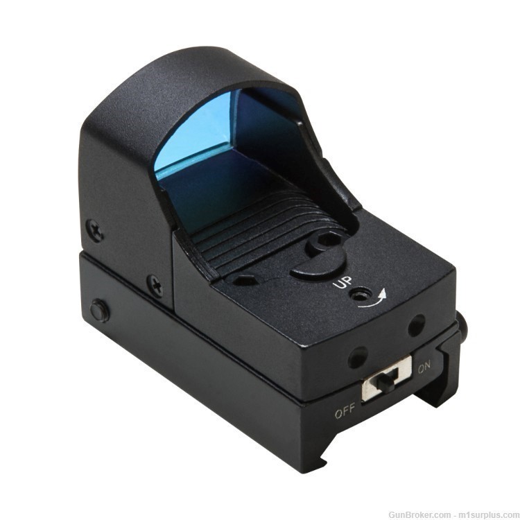 Micro Red Dot Aim Sight + Mounting Adapter For Ruger Mark II III .22 Pistol-img-2