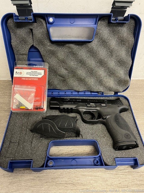 SMITH & WESSON M&P 9MM CORE 5" BARREL 178058 APEX TRIGGER USED-img-12