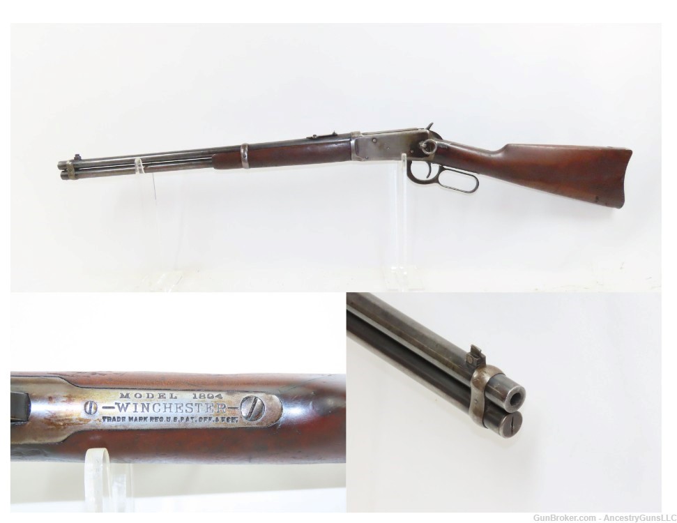 1915 mfg. WINCHESTER M1894 .30 WCF Lever Action SR Carbine C&R DEER HUNTER -img-0