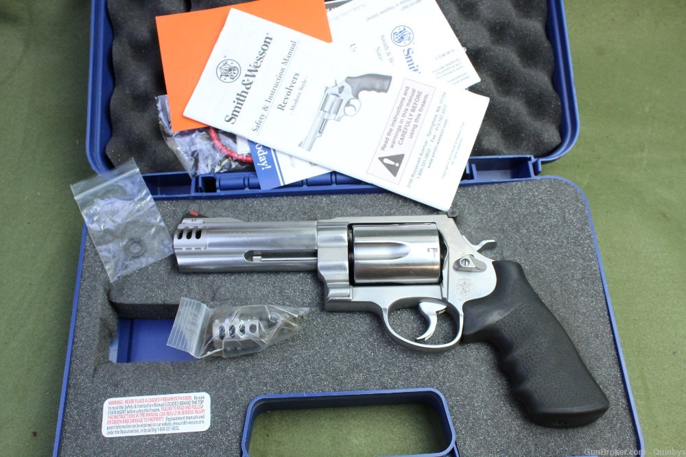 Smith & Wesson 460 VXR Stainless 460 S&W Mag 5" Revolver 163465-img-0