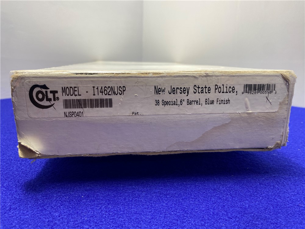 2000 Colt Army Special .38 Spl 6" *NEW JERSEY STATE POLICE COMMEMORATIVE*-img-2