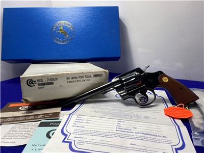 2000 Colt Army Special .38 Spl 6" *NEW JERSEY STATE POLICE COMMEMORATIVE*