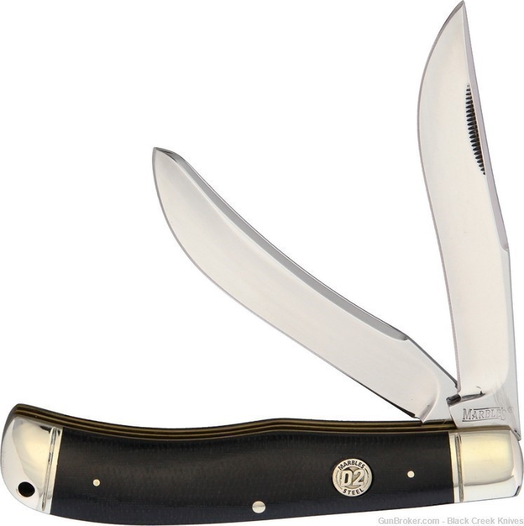 Marble's D2 Saddlehorn Pocket Knife Micarta Handle-img-0