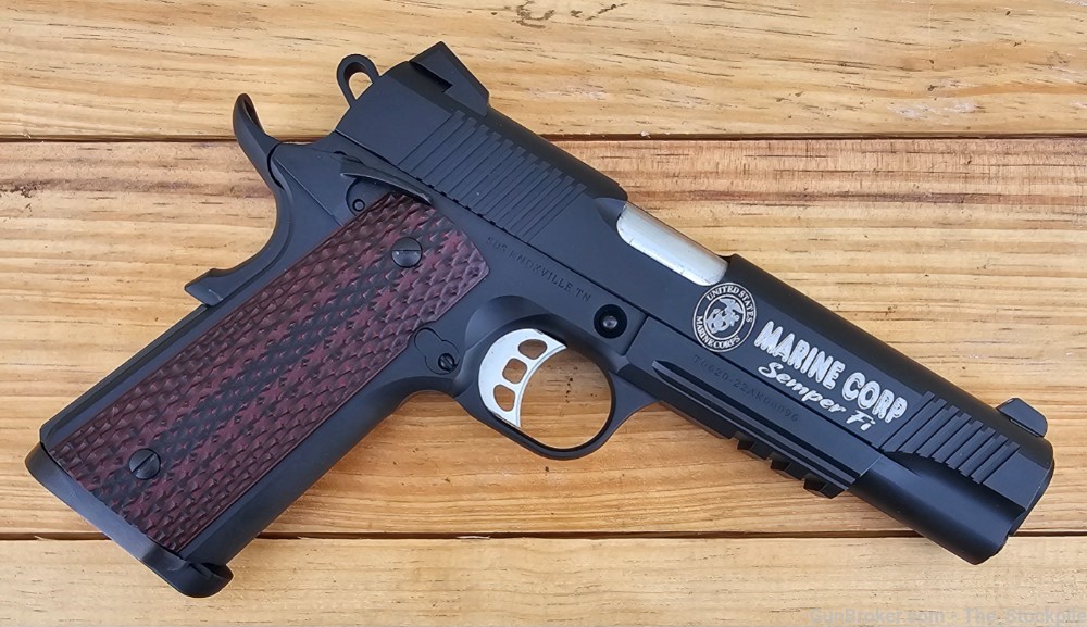 Tisas Duty PC 1911 Marine Corps Edition .45 ACP 5" BBL W/ Two 8 Round Mags-img-2
