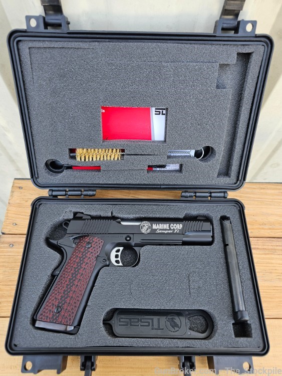 Tisas Duty PC 1911 Marine Corps Edition .45 ACP 5" BBL W/ Two 8 Round Mags-img-7