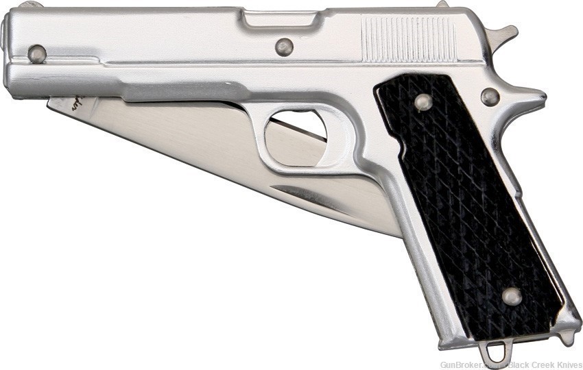 Rough Ryder 45 Pistol Folding Knife Stainless Blade W/Sheath-img-0