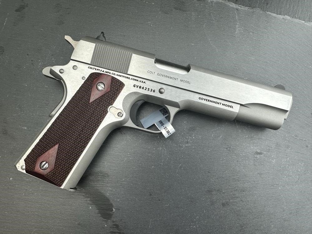 Colt Series 70 1911 .38 Super, 5", Stainless, 8 Rd-img-10