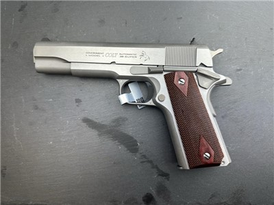 Colt Series 70 1911 .38 Super, 5", Stainless, 8 Rd